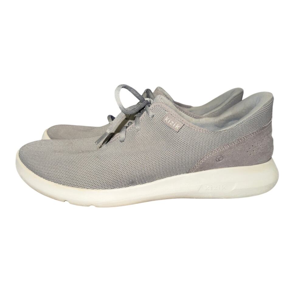 Kizik Madrid Eco-Knit Sneakers Unisex Size Men's 11.5 Women's 13 Gray White Shoe